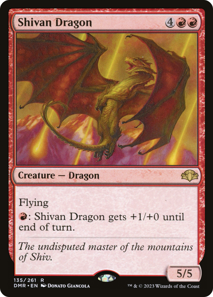 Shivan Dragon [Dominaria Remastered] | Black Swamp Games