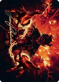 Tibalt's Trickery Art Card (Gold-Stamped Signature) [Kaldheim Art Series] | Black Swamp Games