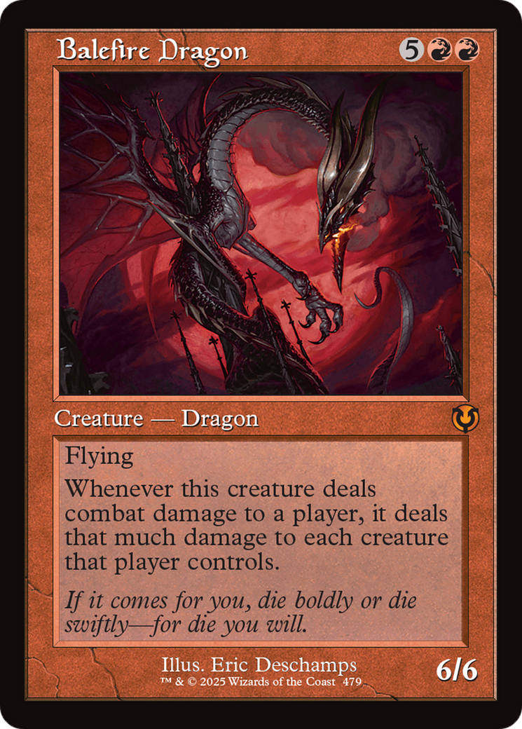 Balefire Dragon (Retro Frame) [Innistrad Remastered] | Black Swamp Games