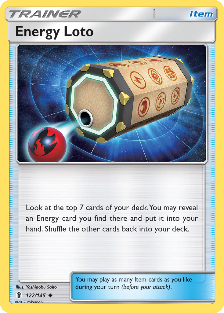 Energy Loto (122/145) [Sun & Moon: Guardians Rising] | Black Swamp Games