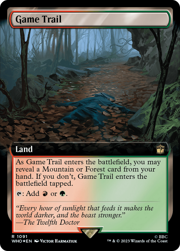 Game Trail (Extended Art) (Surge Foil) [Doctor Who] | Black Swamp Games