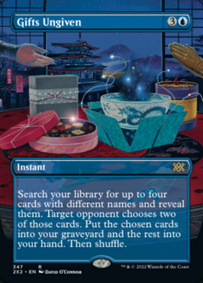Gifts Ungiven (Borderless Alternate Art) [Double Masters 2022] | Black Swamp Games