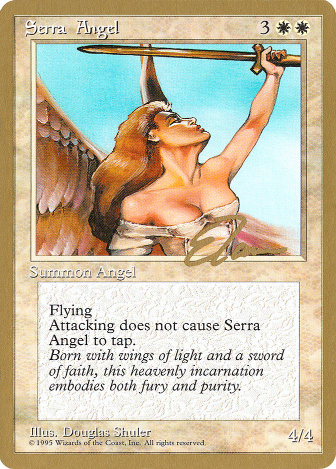 Serra Angel (Eric Tam) [Pro Tour Collector Set] | Black Swamp Games