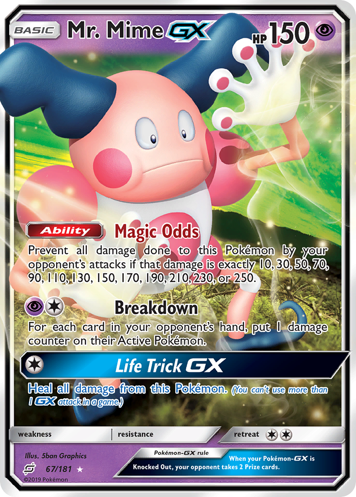 Mr. Mime GX (67/181) [Sun & Moon: Team Up] | Black Swamp Games
