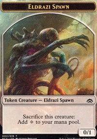 Eldrazi Spawn (002) // Eldrazi Double-Sided Token [Planechase Anthology Tokens] | Black Swamp Games