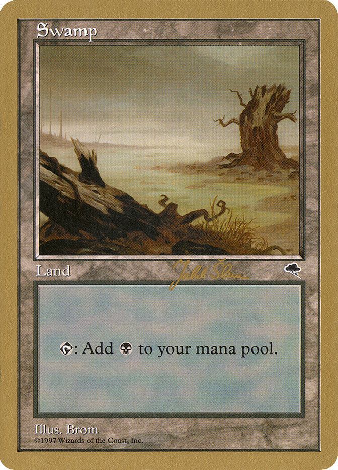 Swamp (js340a) (Jakub Slemr) [World Championship Decks 1999] | Black Swamp Games