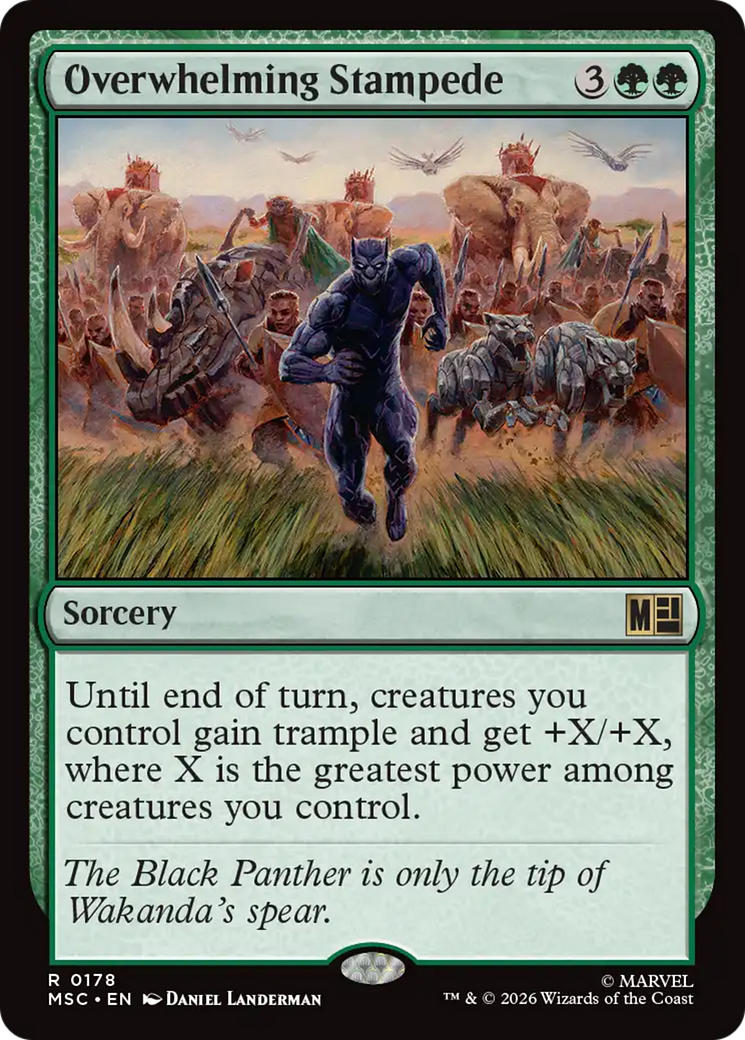 Overwhelming Stampede (Surge Foil) [Marvel Super Heroes Commander] | Black Swamp Games