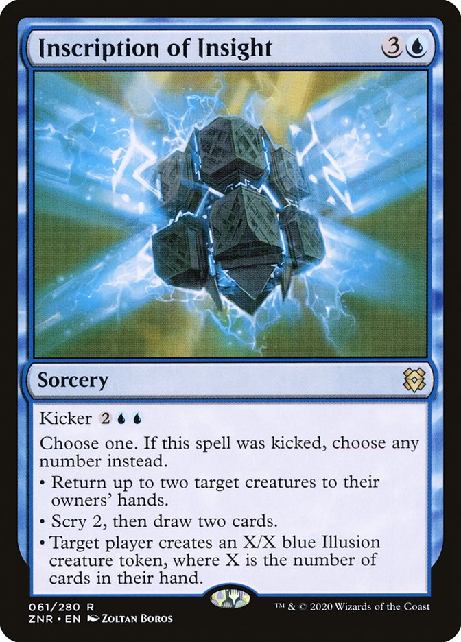 Inscription of Insight [Zendikar Rising] | Black Swamp Games