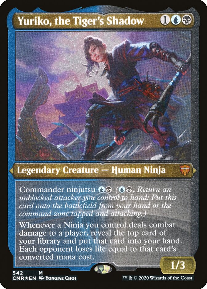 Yuriko, the Tiger's Shadow (Etched) [Commander Legends] | Black Swamp Games