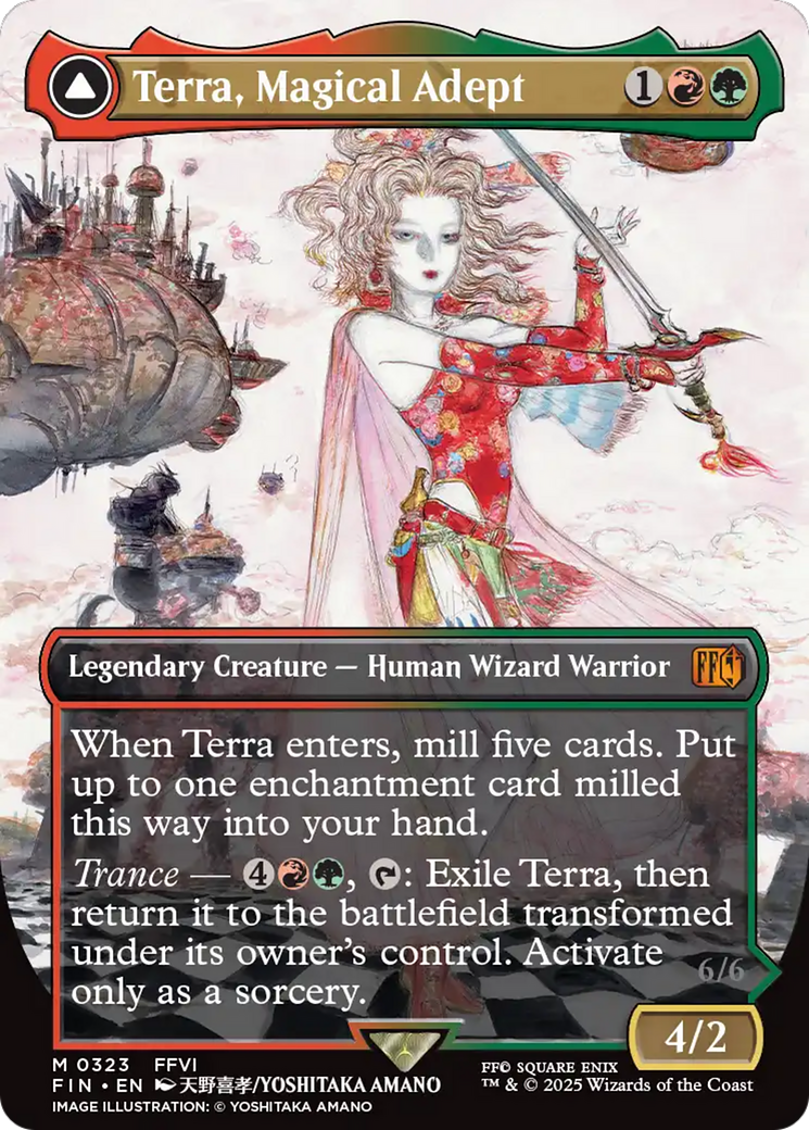 Terra, Magical Adept // Esper Terra (Borderless) [FINAL FANTASY] | Black Swamp Games