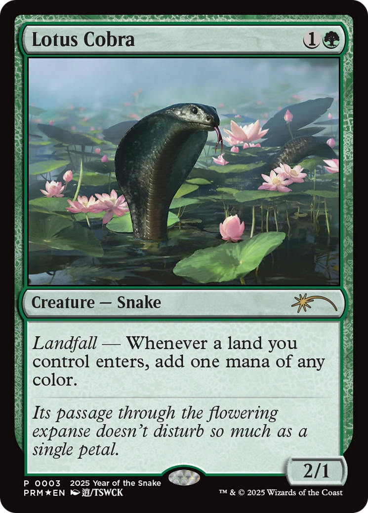 Lotus Cobra (Year of the Snake 2025) [Standard Showdown Promos] | Black Swamp Games