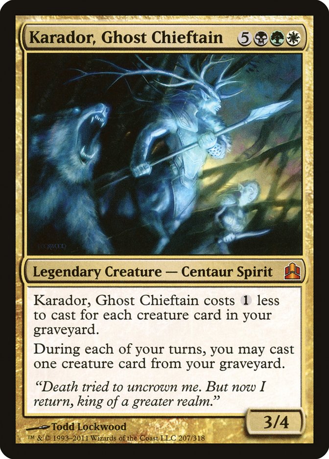 Karador, Ghost Chieftain [Commander 2011] | Black Swamp Games