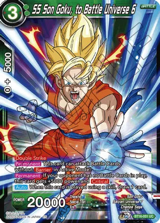 SS Son Goku, to Battle Universe 6 (BT16-051) [Realm of the Gods] | Black Swamp Games