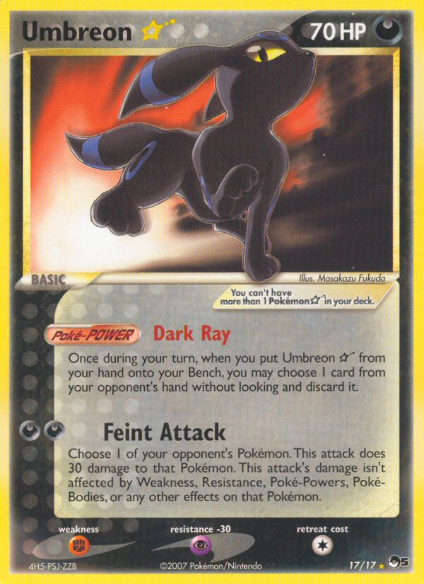 Umbreon Star (17/17) [POP Series 5] | Black Swamp Games