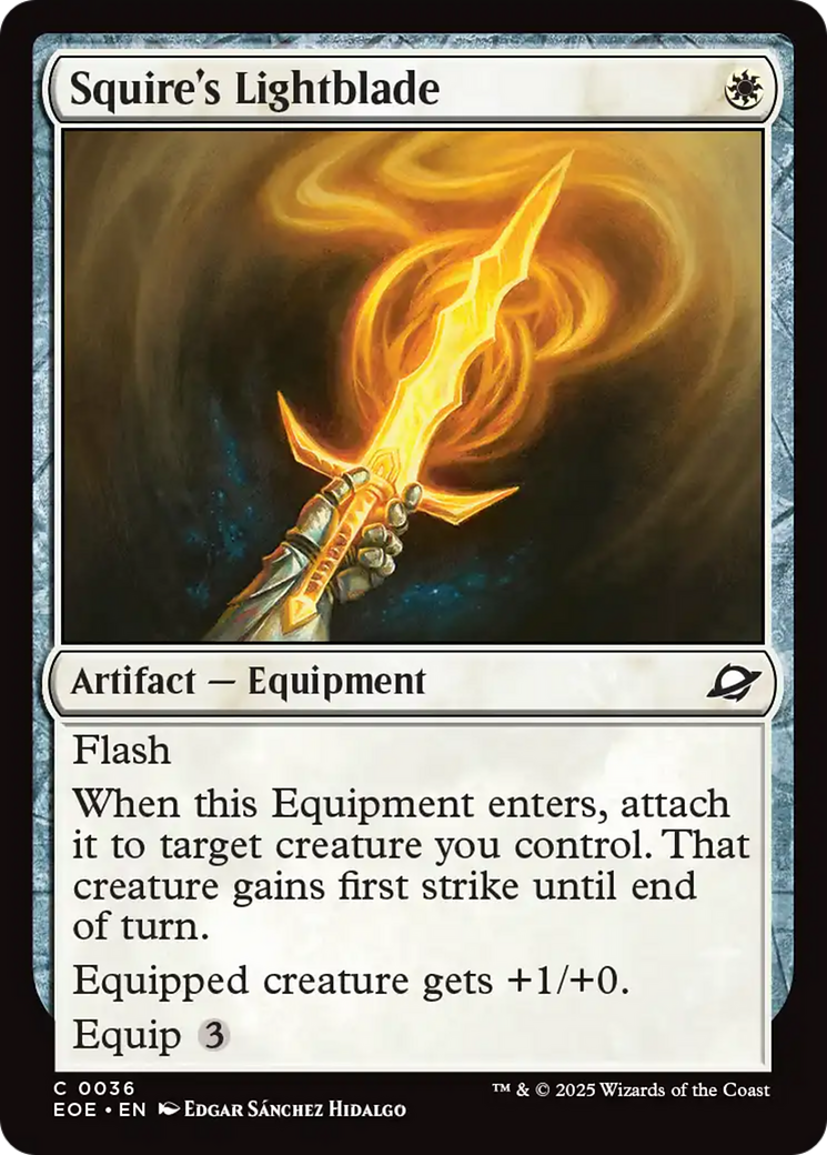 Squire's Lightblade [Edge of Eternities] | Black Swamp Games