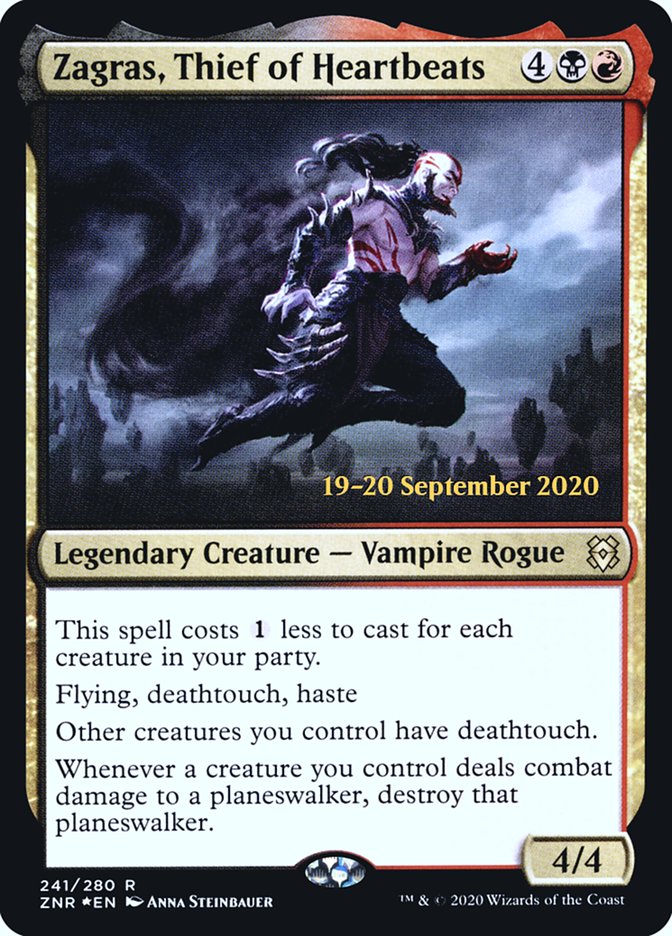 Zagras, Thief of Heartbeats [Zendikar Rising Prerelease Promos] | Black Swamp Games