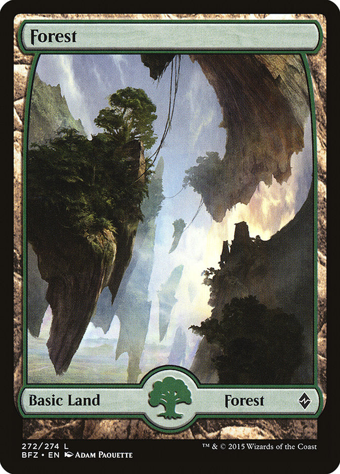 Forest (272) (Full Art) [Battle for Zendikar] | Black Swamp Games