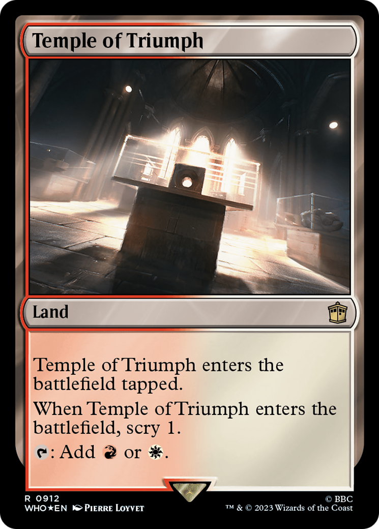 Temple of Triumph (Surge Foil) [Doctor Who] | Black Swamp Games