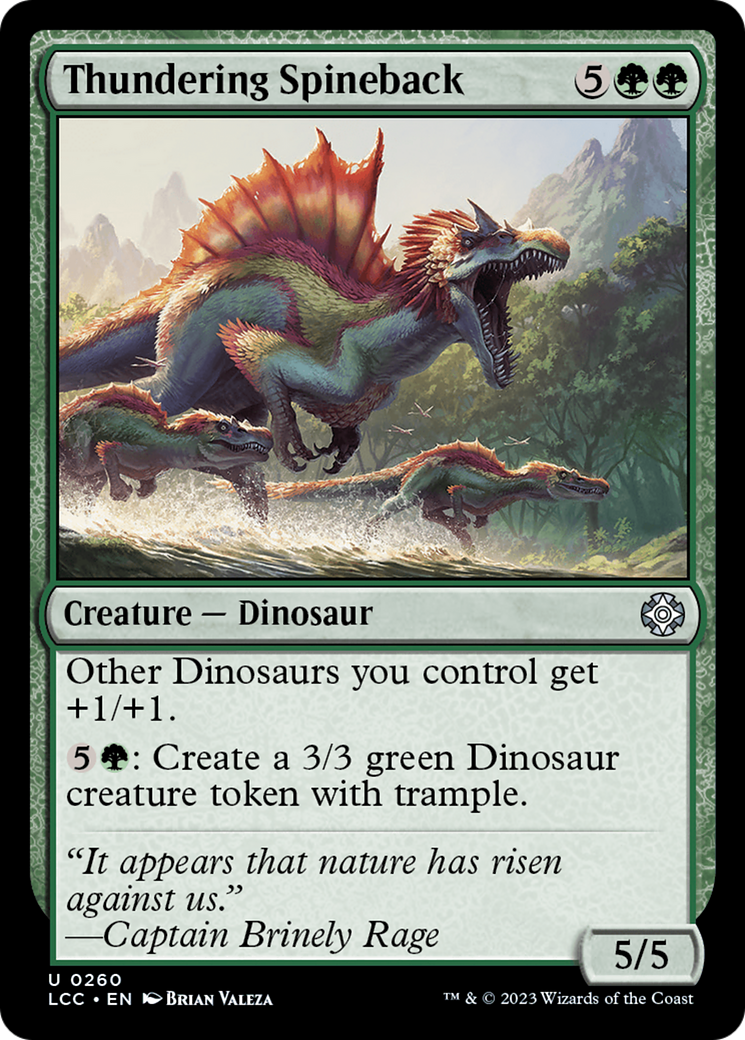 Thundering Spineback [The Lost Caverns of Ixalan Commander] | Black Swamp Games