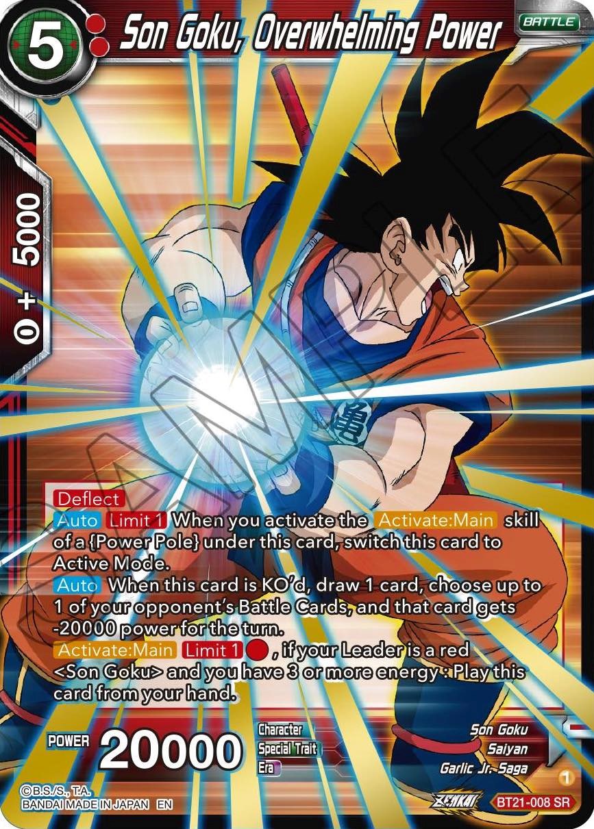 Son Goku, Overwhelming Power (BT21-008) [Wild Resurgence] | Black Swamp Games