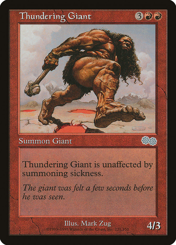Thundering Giant [Urza's Saga] | Black Swamp Games