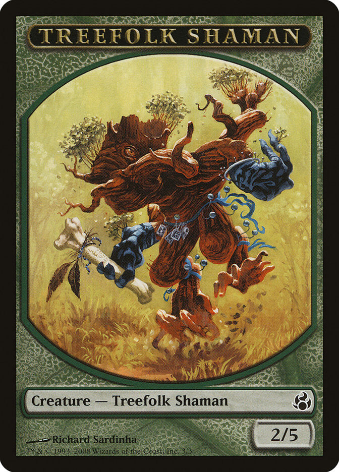 Treefolk Shaman Token [Morningtide Tokens] | Black Swamp Games