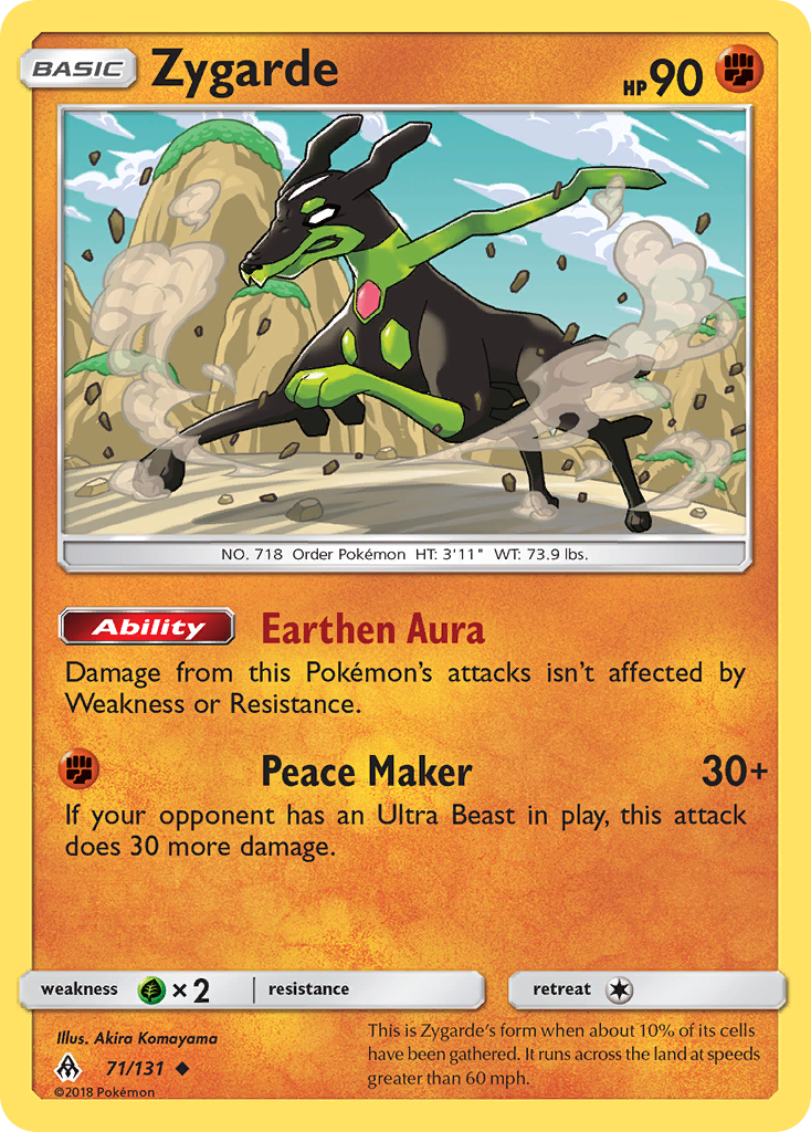 Zygarde (71/131) [Sun & Moon: Forbidden Light] | Black Swamp Games