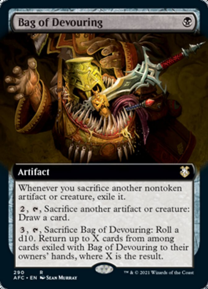 Bag of Devouring (Extended Art) [Dungeons & Dragons: Adventures in the Forgotten Realms Commander] | Black Swamp Games