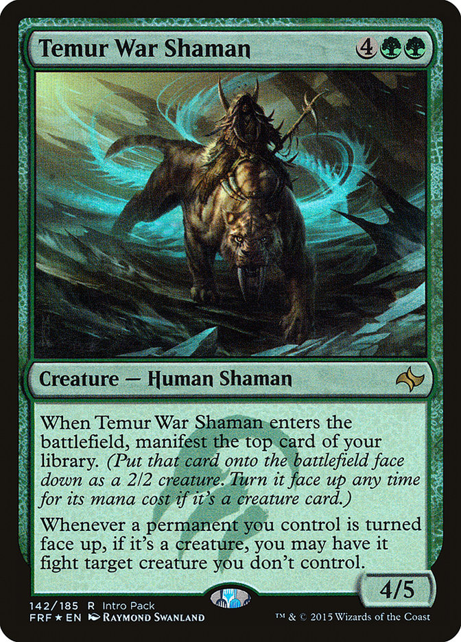 Temur War Shaman (Intro Pack) [Fate Reforged Promos] | Black Swamp Games