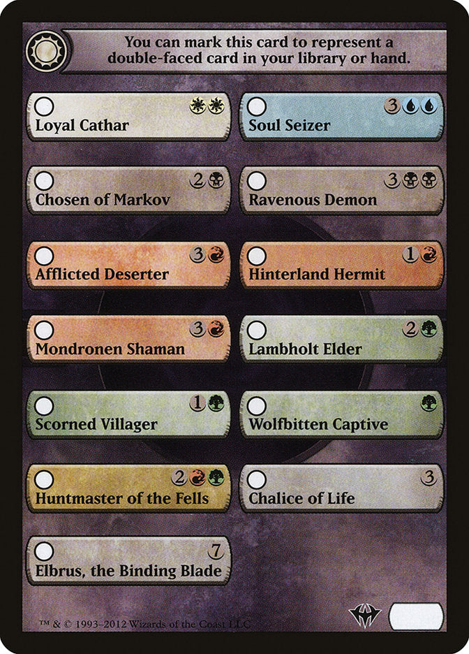 Dark Ascension Checklist [Dark Ascension Tokens] | Black Swamp Games