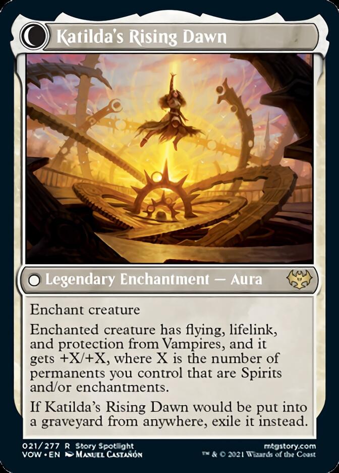 Katilda, Dawnhart Martyr // Katilda's Rising Dawn [Innistrad: Crimson Vow] | Black Swamp Games