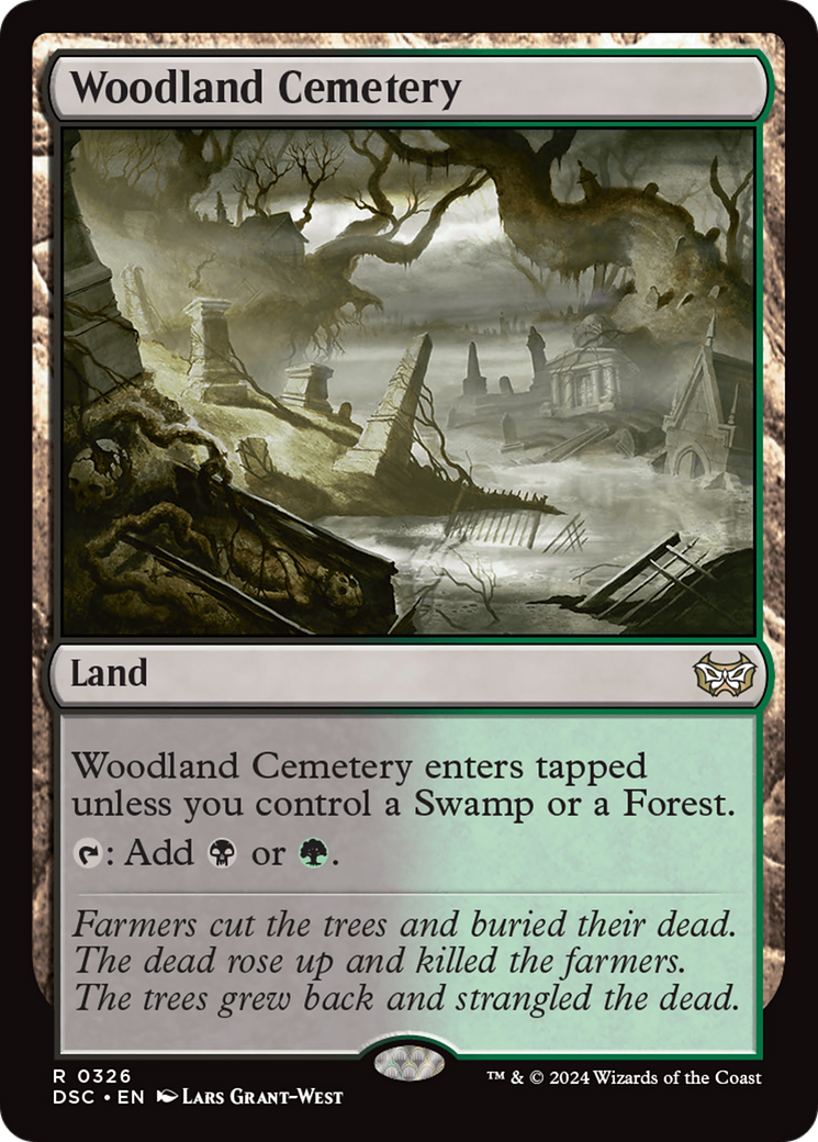 Woodland Cemetery [Duskmourn: House of Horror Commander] | Black Swamp Games