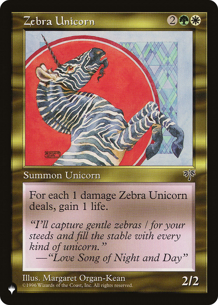 Zebra Unicorn [The List] | Black Swamp Games