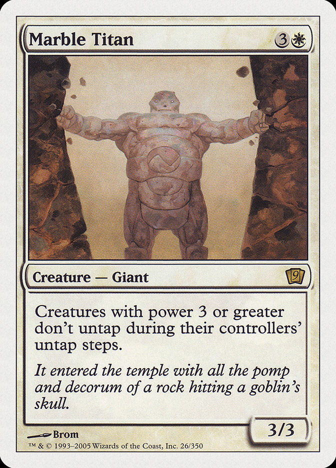 Marble Titan [Ninth Edition] | Black Swamp Games