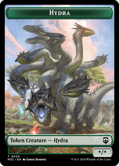 Hydra (Ripple Foil) // Boar Double-Sided Token [Modern Horizons 3 Commander Tokens] | Black Swamp Games