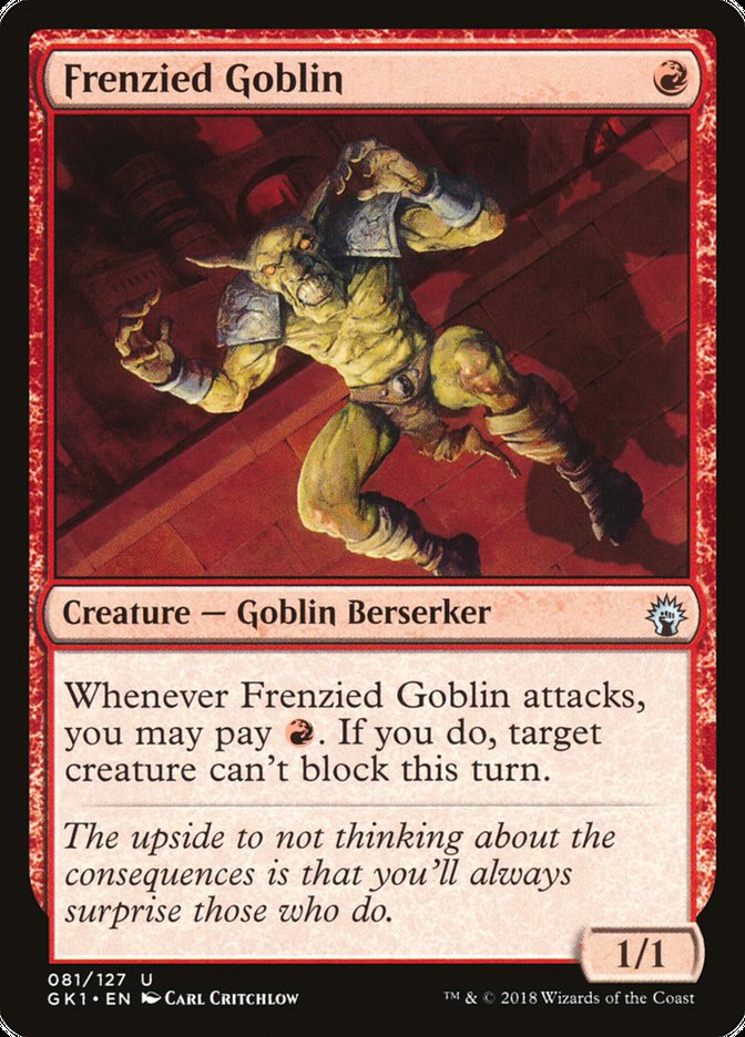 Frenzied Goblin [Guilds of Ravnica Guild Kit] | Black Swamp Games