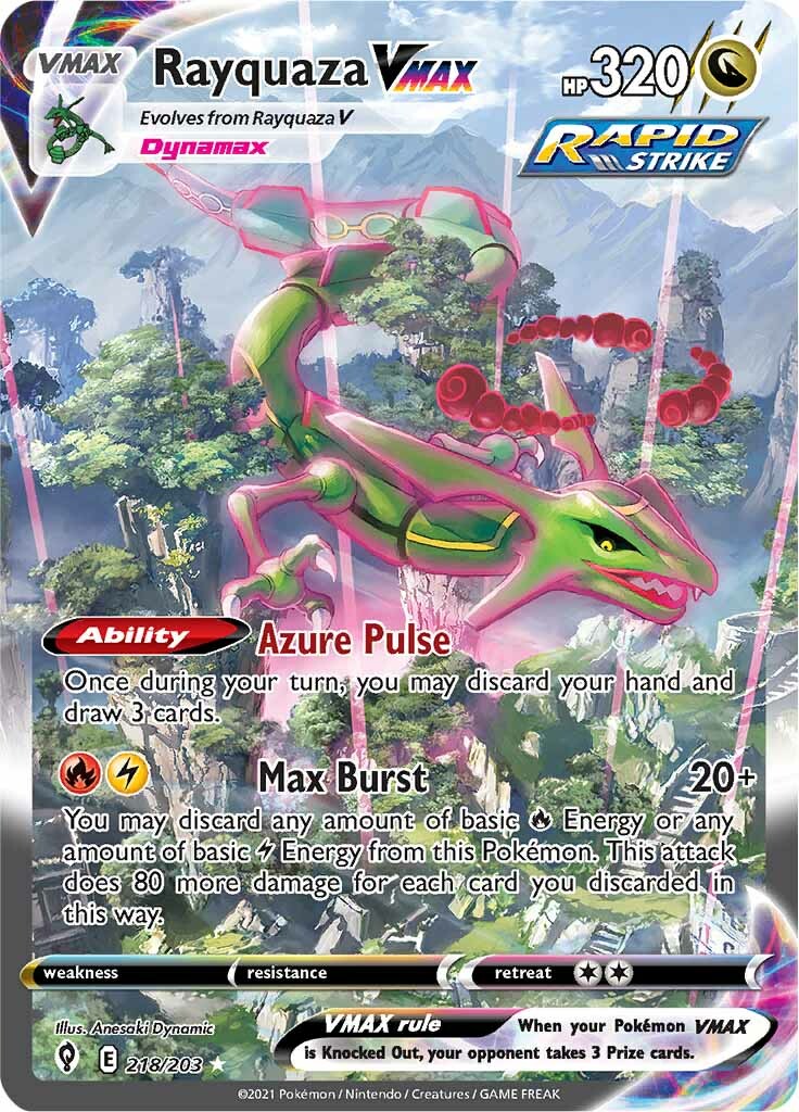 Rayquaza VMAX (218/203) [Sword & Shield: Evolving Skies] | Black Swamp Games