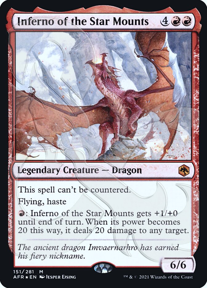 Inferno of the Star Mounts (Ampersand Promo) [Dungeons & Dragons: Adventures in the Forgotten Realms Promos] | Black Swamp Games