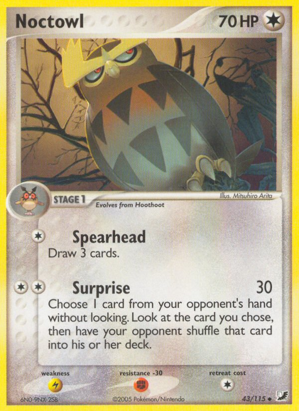 Noctowl (43/115) [EX: Unseen Forces] | Black Swamp Games