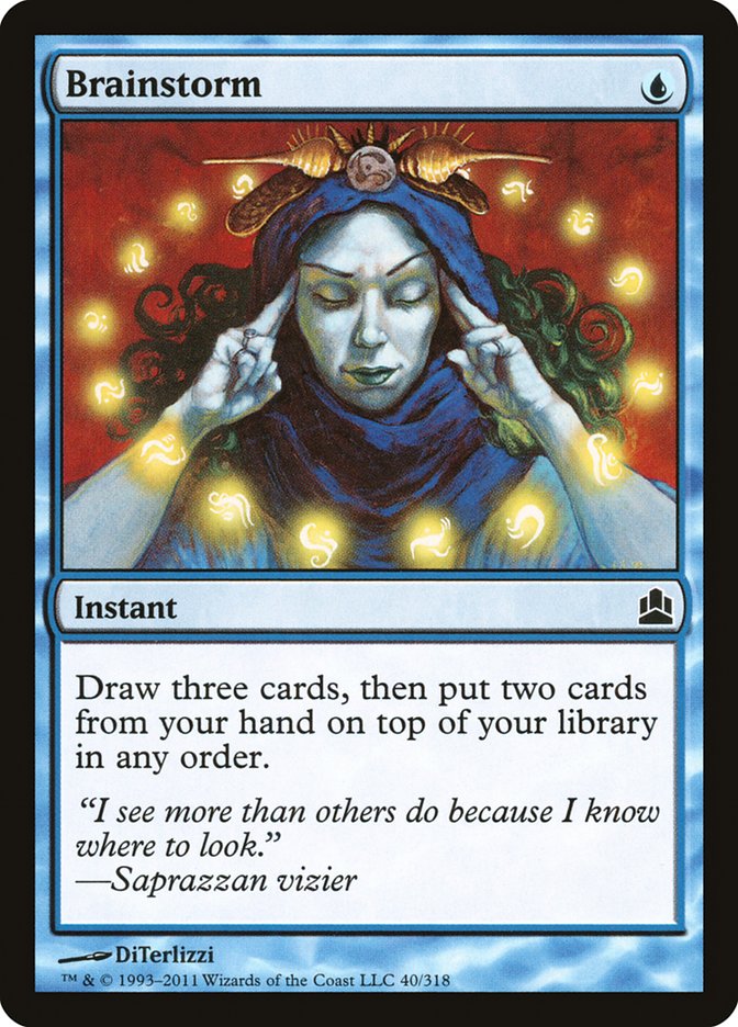 Brainstorm [Commander 2011] | Black Swamp Games