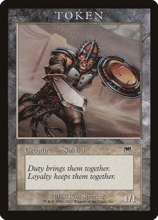 Soldier Token [Magic Player Rewards 2002] | Black Swamp Games