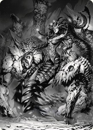 Vraska, Betrayal's Sting Art Card [Phyrexia: All Will Be One Art Series] | Black Swamp Games