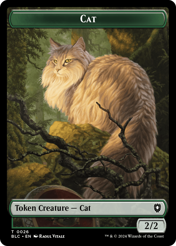 Elemental // Cat Double-Sided Token [Bloomburrow Commander Tokens] | Black Swamp Games