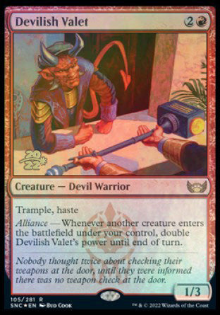 Devilish Valet [Streets of New Capenna Prerelease Promos] | Black Swamp Games