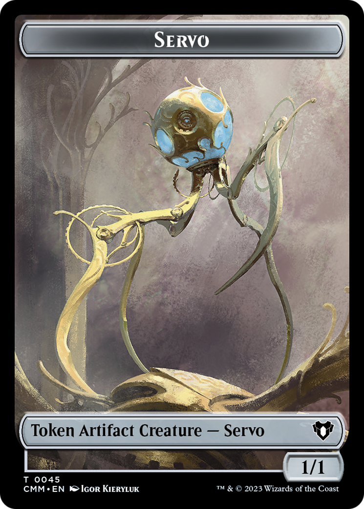 Servo // Elf Druid Double-Sided Token [Commander Masters Tokens] | Black Swamp Games