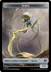 Servo // Dragon (0020) Double-Sided Token [Commander Masters Tokens] | Black Swamp Games