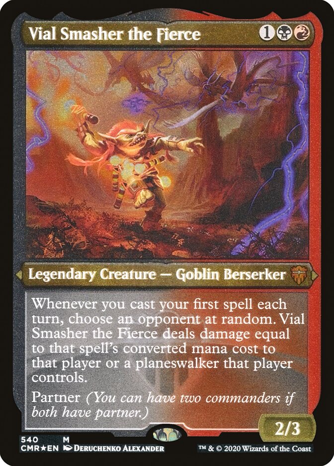 Vial Smasher the Fierce (Etched) [Commander Legends] | Black Swamp Games