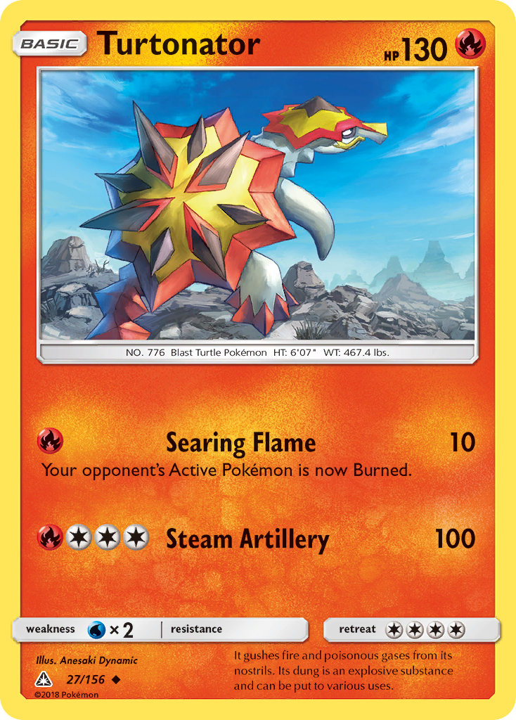 Turtonator (27/156) [Sun & Moon: Ultra Prism] | Black Swamp Games