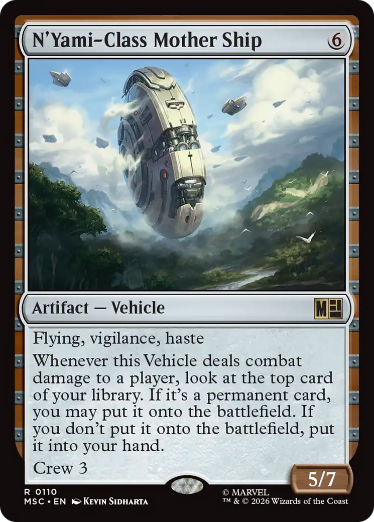 N'Yami-Class Mother Ship (Surge Foil) [Marvel Super Heroes Commander] | Black Swamp Games