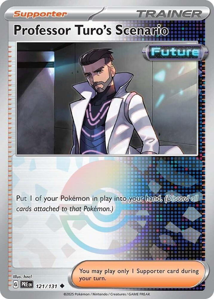 Professor Turo's Scenario (121/131) (Poke Ball Pattern) [Scarlet & Violet: Prismatic Evolutions] | Black Swamp Games